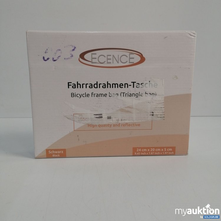 Artikel Nr. 442826: Ecence Fahrradrahmen Tasche schwarz 24x20x5cm