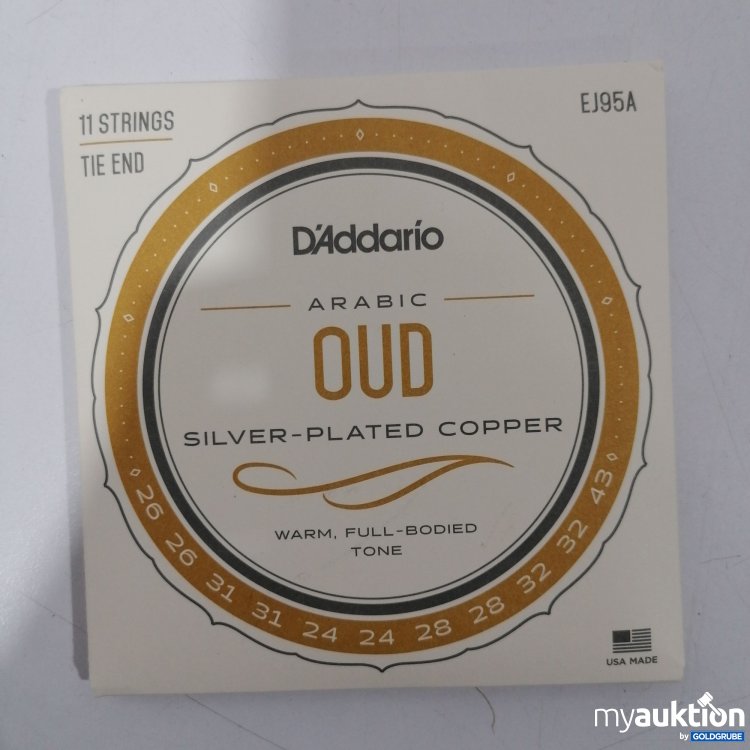 Artikel Nr. 898826: Daddario Arabic Oud Silver Plated Copper  11Strings EJ95A