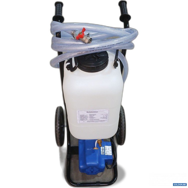 Artikel Nr. 976826: Solar-Befüll- und Spülstation mit 25L Behälter, ca 1000×430×470mm, Serial.No. 255076819