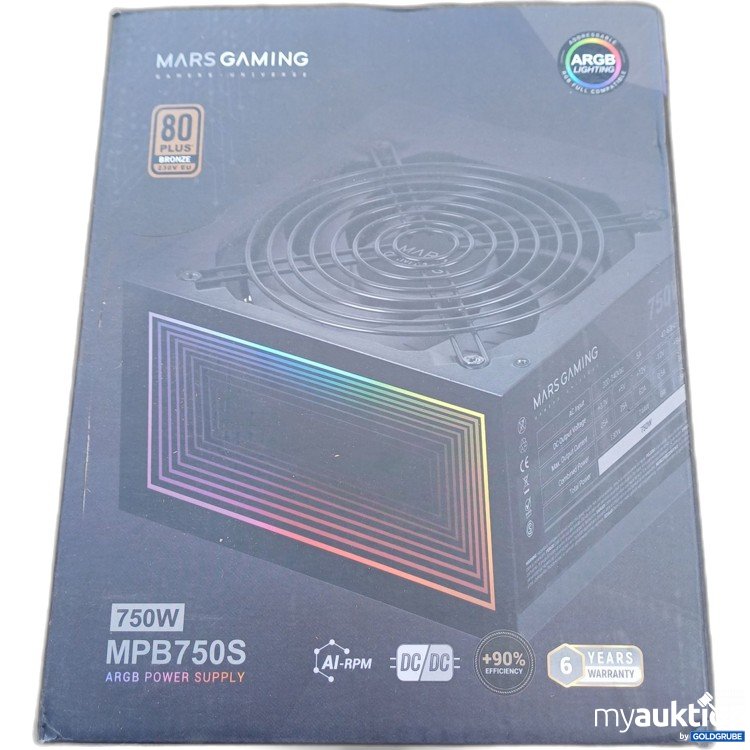 Artikel Nr. 960827: Mars Gaming MPB750S ARGB Power Supply 750W 