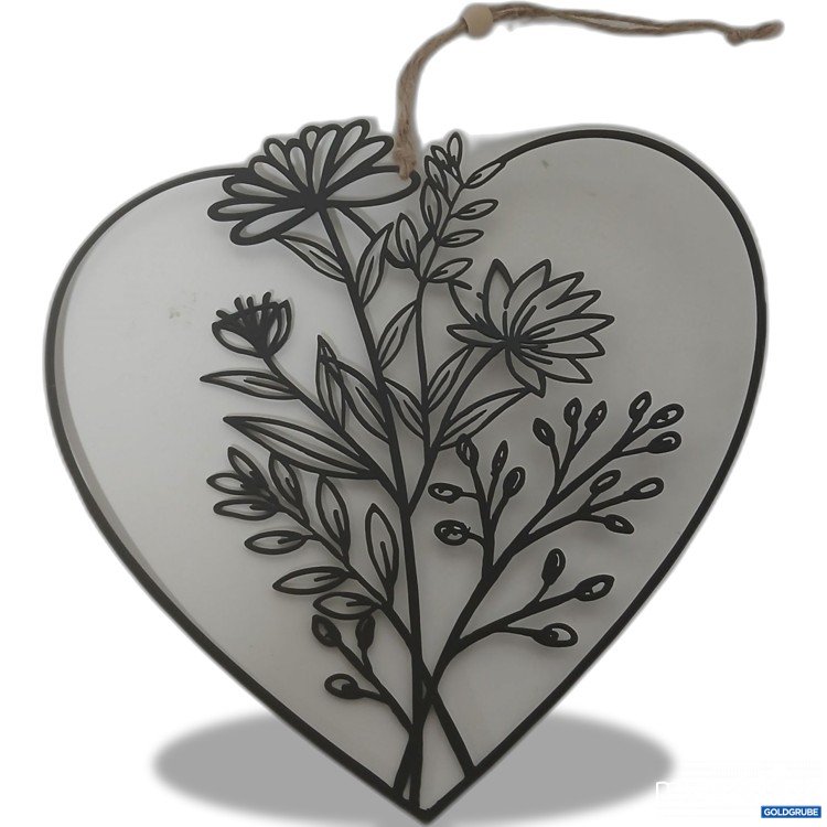 Artikel Nr. 917828: Metall Herz 19x19cm Hänger