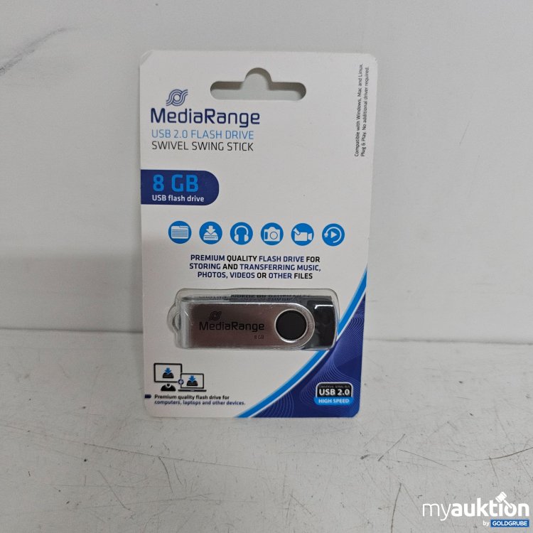 Artikel Nr. 398829 Artikel Nr. 398829: MediaRange USB 2.0 Flash Drive 8GB