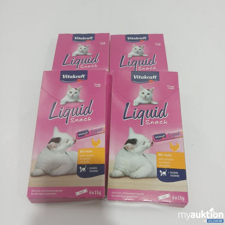 Artikel Nr. 866829: Vitakraft Katzenfutter Liquid Snack 4x6x15g 