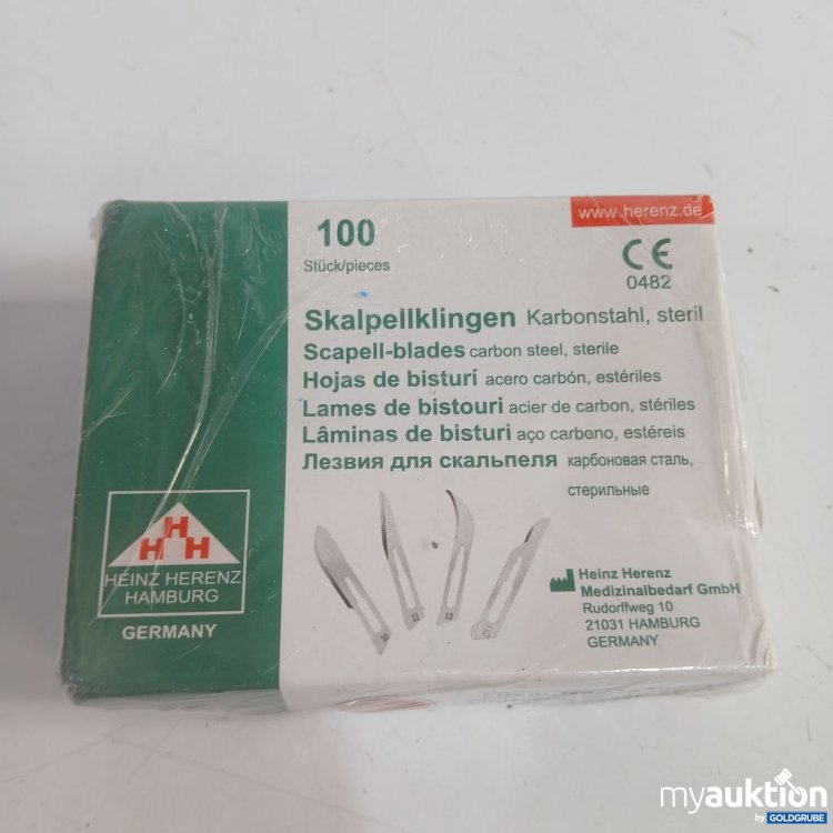 Artikel Nr. 919829: Heinz Herenz Skalpellklingen Karbonstahl, steril 100 Stück