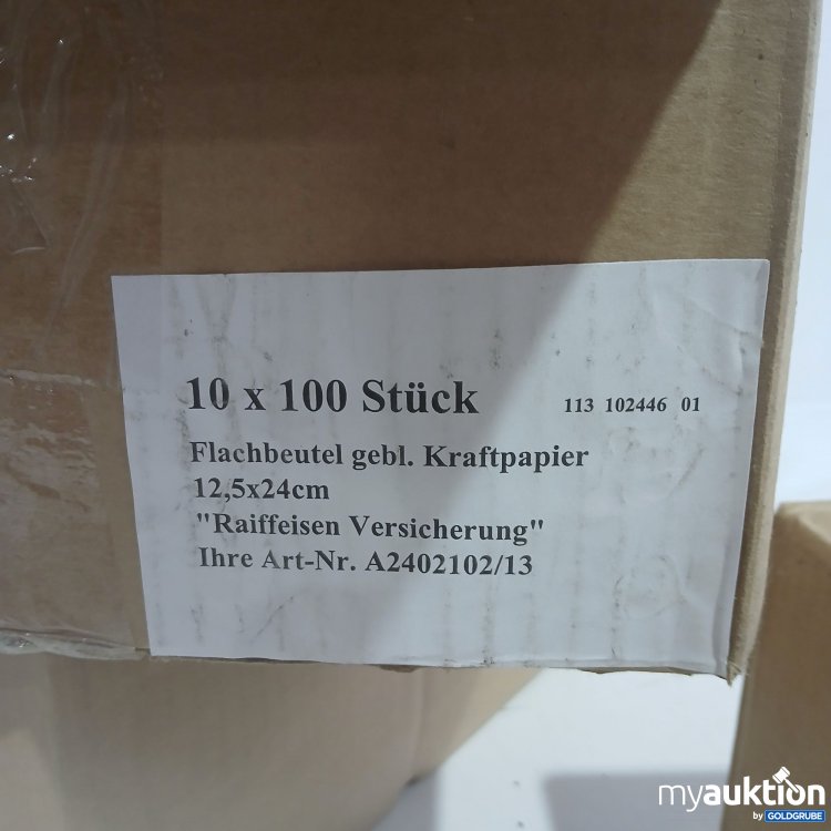 Artikel Nr. 998829 Artikel Nr. 998829: Flachbeutel gebl. Kraftpapier 10x100Stk
