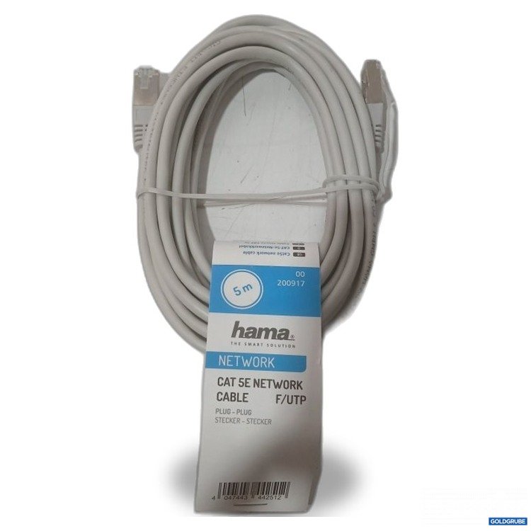 Artikel Nr. 443830 Artikel Nr. 443830: hama CAT 5E Network Cable F/UTP 5 m