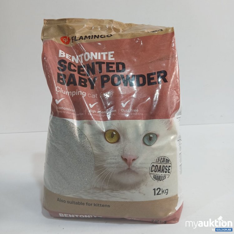 Artikel Nr. 854830: Flamingo Bentonite Scented Baby Powder Clumping Cat Litter 12kg 