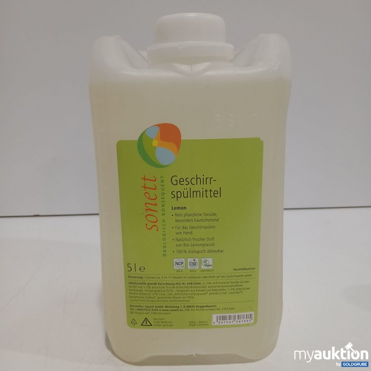 Artikel Nr. 959830: Sonett Geschierrspülmittel 5l Lemon 