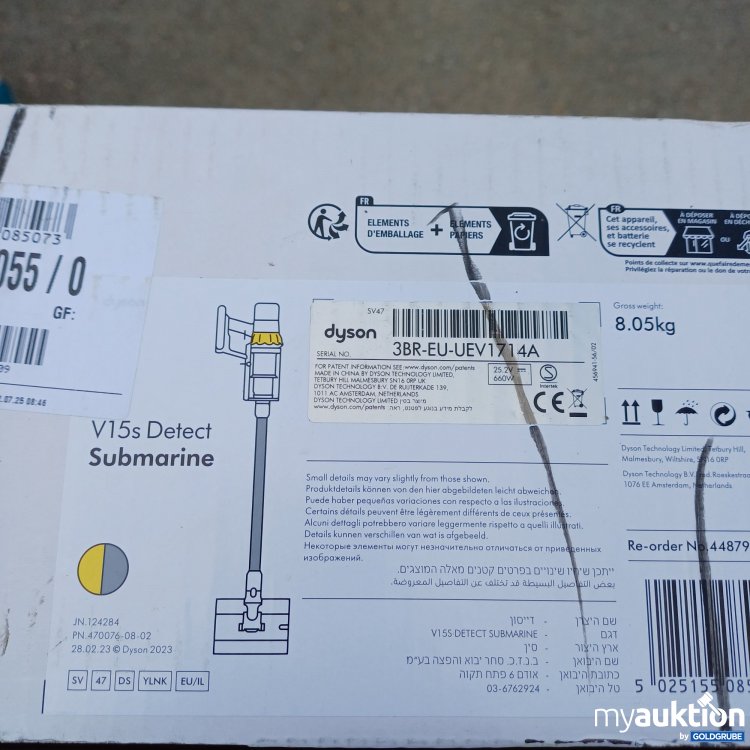 Artikel Nr. 960830: Dyson v15s detect submarine 