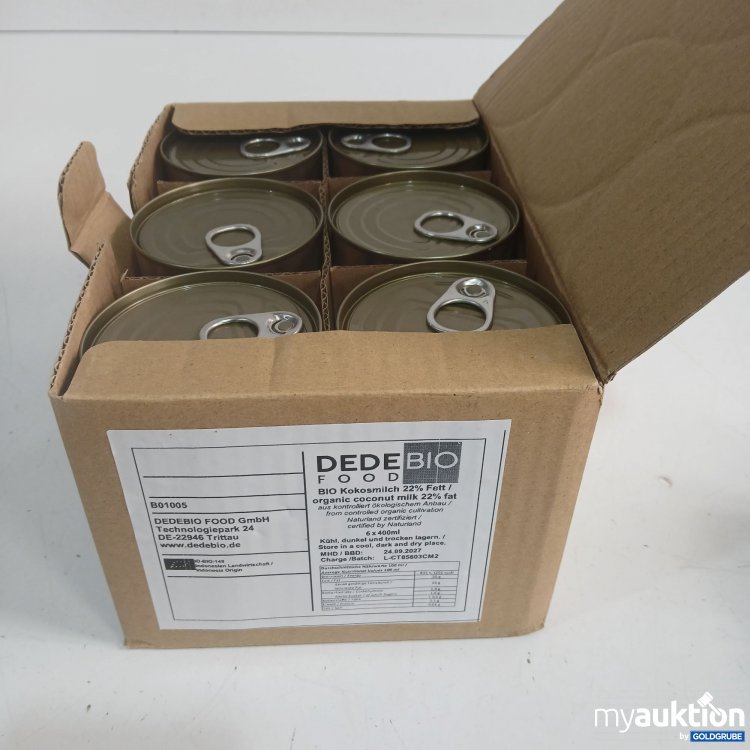 Artikel Nr. 977830 Artikel Nr. 977830: Dede Bio Kokosmilch 6x400ml