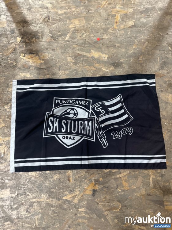 Artikel Nr. 357831: SK Sturm Flagge Schwarz mit Wappen