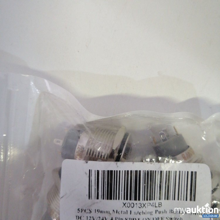 Artikel Nr. 671831 Artikel Nr. 671831: Metall Verriegelung Druckschalter 19 mm