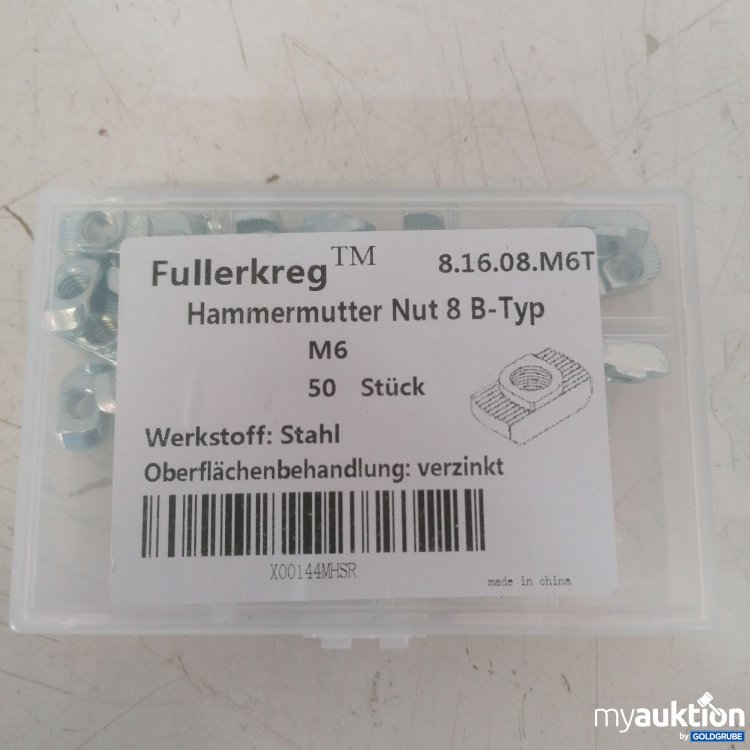 Artikel Nr. 676831 Artikel Nr. 676831: Fullerkreg Hammer utter Nut 8B-Typ M6 50 Stück