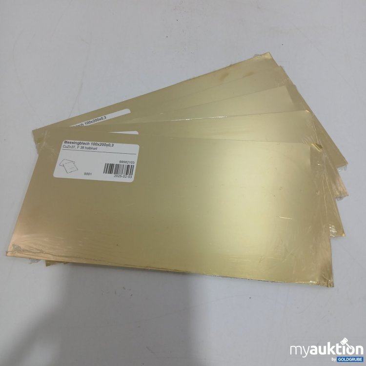 Artikel Nr. 882831: Messingblech 100x200x0,3 