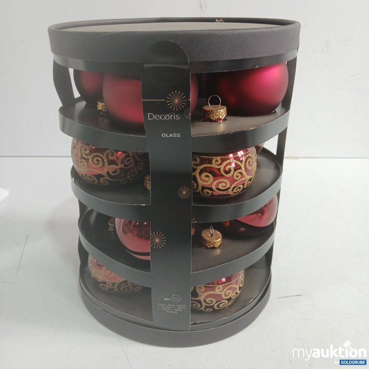 Artikel Nr. 939831: Decoris Glas Weihnachtskugeln 16x ø8cm 
