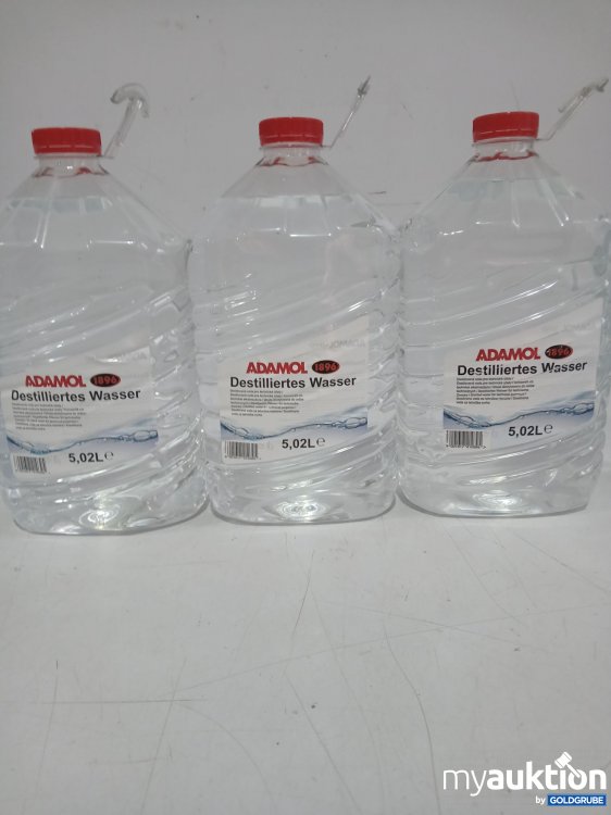 Artikel Nr. 990831 Artikel Nr. 990831: ADAMOL Destilliertes Wasser 3x je 5,02l