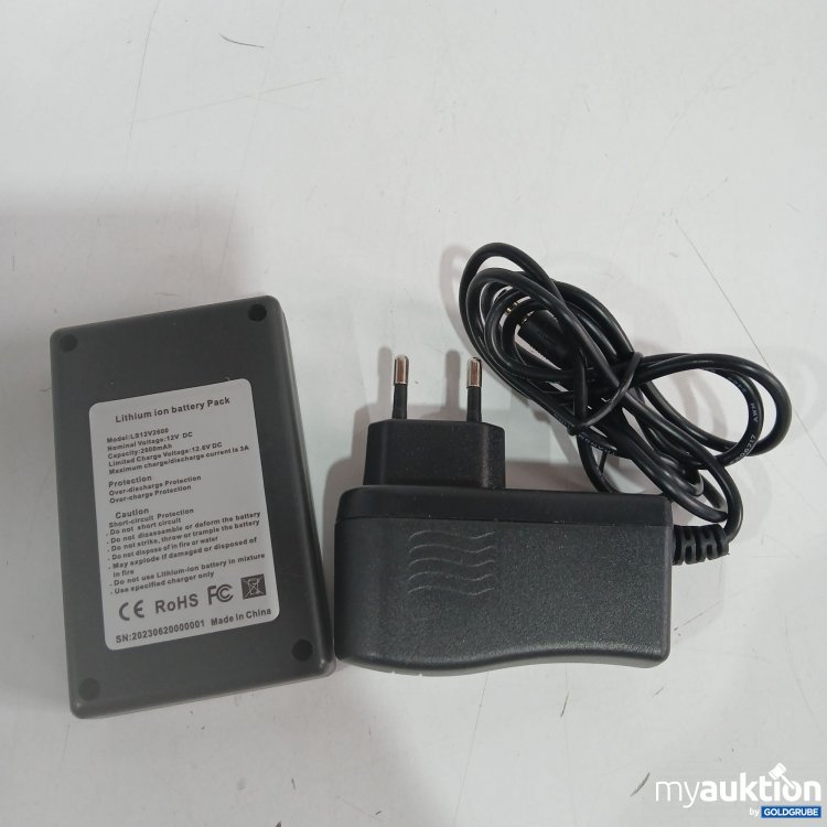 Artikel Nr. 857832 Artikel Nr. 857832: Lithium Ion Battery Pack LS12V600