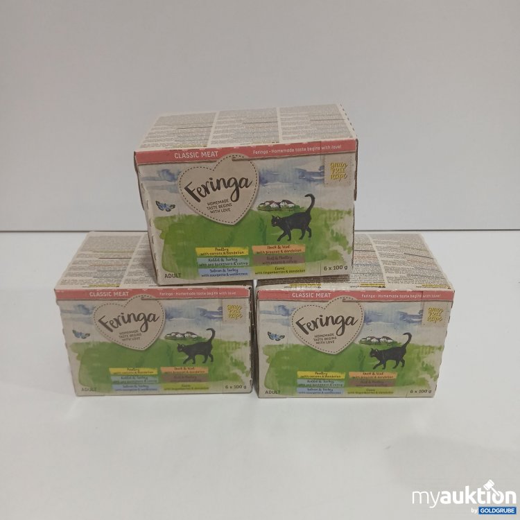 Artikel Nr. 866832: Feringa Classic Meat Katzenfutter 3x6x100g