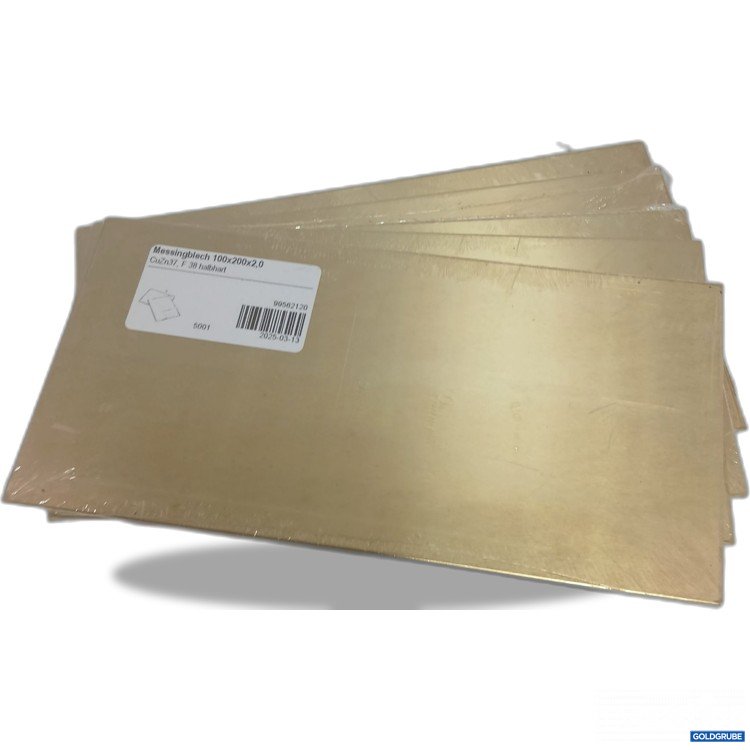 Artikel Nr. 882832: Messingblech 100x200x2,0