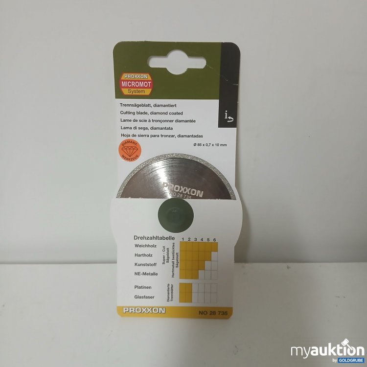 Artikel Nr. 916832: Proxxon Trennsägeblatt 85x0,7x10mm NO 28 735