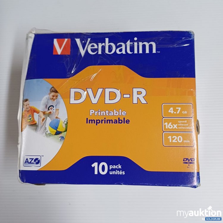 Artikel Nr. 921832: Verbatim DVD-R Printable 10 pack