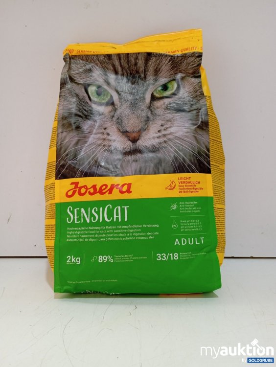 Artikel Nr. 465833: Josera Sensicat Katzenfutter 2 kg
Hochverdauliche Nahrung für Katzen mit empfindlicher Verdauung