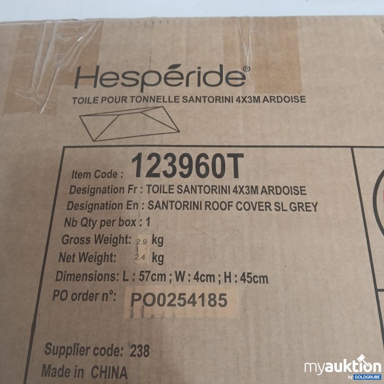 Artikel Nr. 468833 Artikel Nr. 468833: Hespride Abdeckplane Santorini 4x3 m Grau
