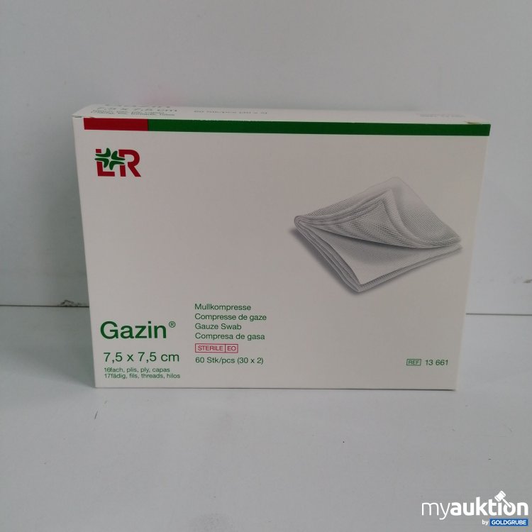 Artikel Nr. 832833: LR Gazin Mullkompresse 7.5x7. 5 cm 13661, 60 Stk