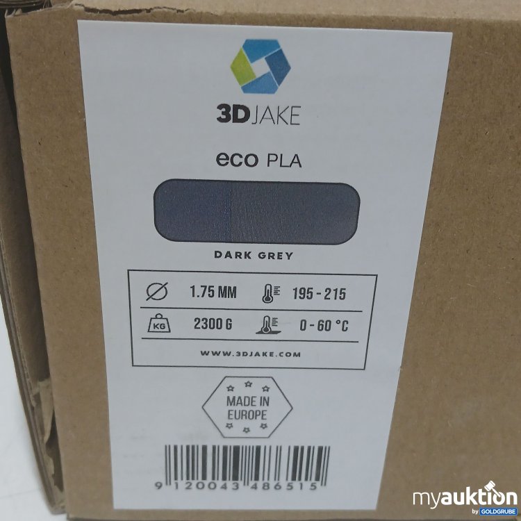 Artikel Nr. 993833: 3D Jake Eco Pla Dunkel Grau 1.75mm 
