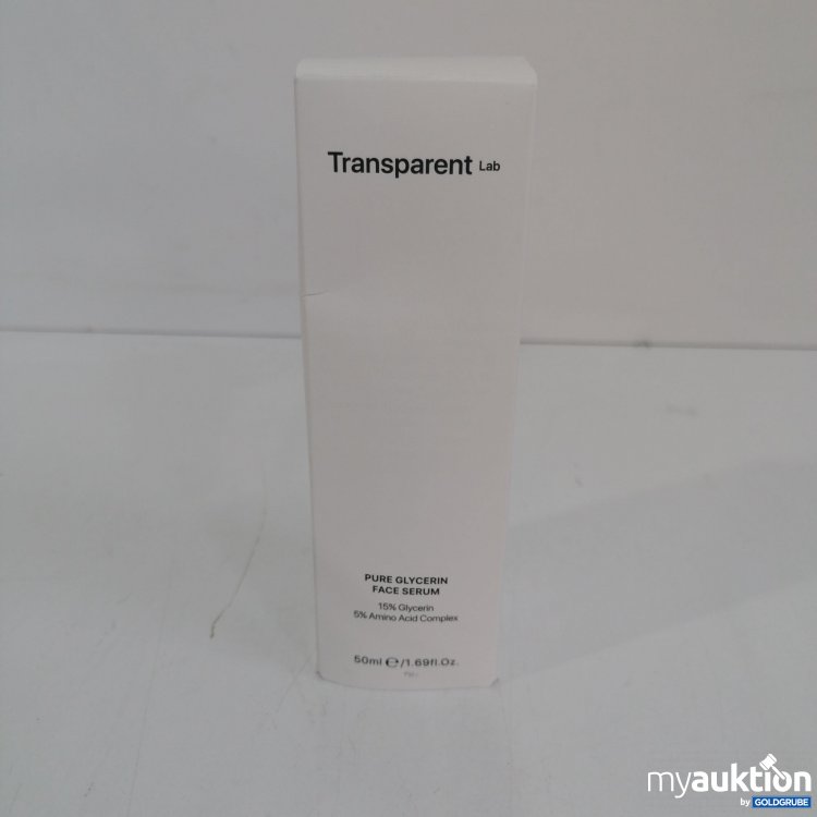 Artikel Nr. 835834 Artikel Nr. 835834: Transparent Lab Pure Glycerin Face Serum 50ml