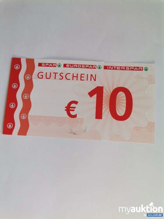 Artikel Nr. 845834: Spar Gutschein Wert 10 Euro 