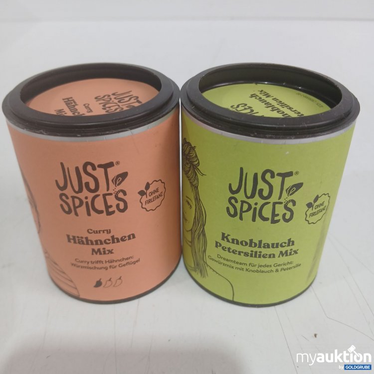 Artikel Nr. 984834 Artikel Nr. 984834: Just Spices Curry Hähnchen Mix 70g + Knoblauch Petersilien Mix 50g