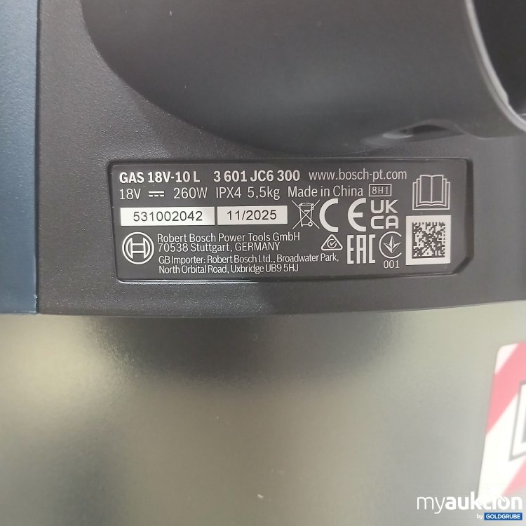 Artikel Nr. 993834: Bosch Professional GAS 18V-10L 