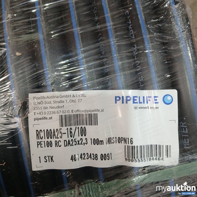 Artikel Nr. 478835 Artikel Nr. 478835: Pipelife PE100 RC Rohr 25x2,3 mm 100m