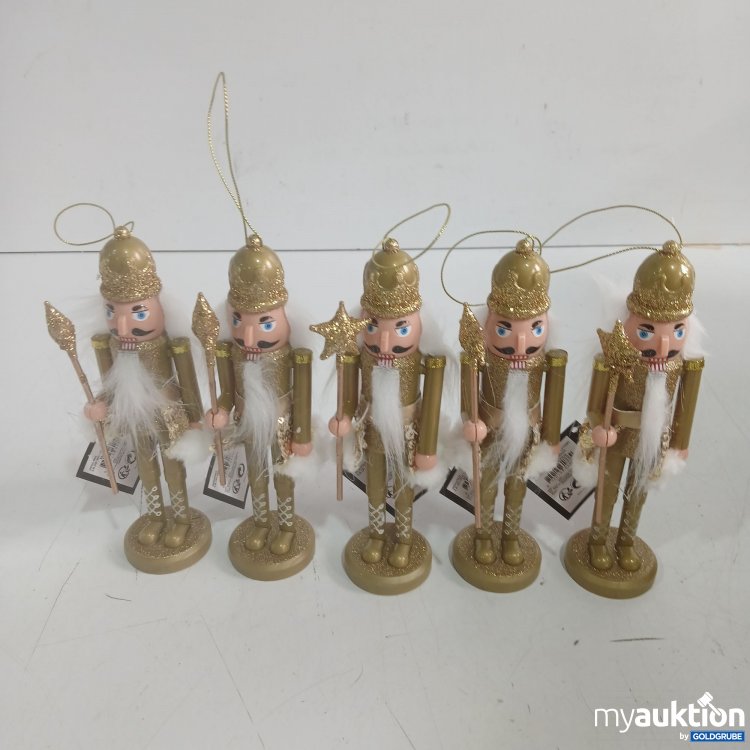 Artikel Nr. 939835: Decoris Nussknacker zum Aufhängen gold ca. 18cm