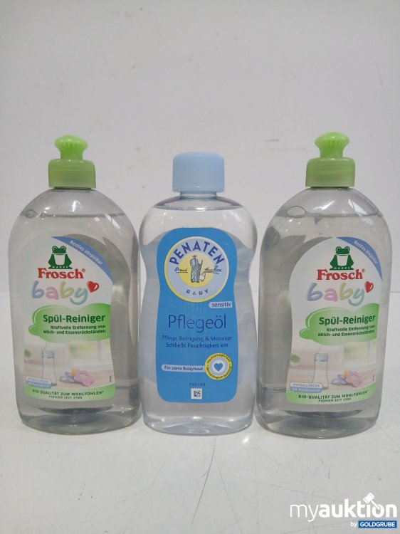 Artikel Nr. 990835 Artikel Nr. 990835: FROSCH baby Spülreiniger 2x je 500ml + PENATEN Pflegeöl 500ml