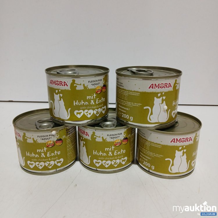 Artikel Nr. 462836: Amora Katzenfutter Huhn & Ente 5x200g
