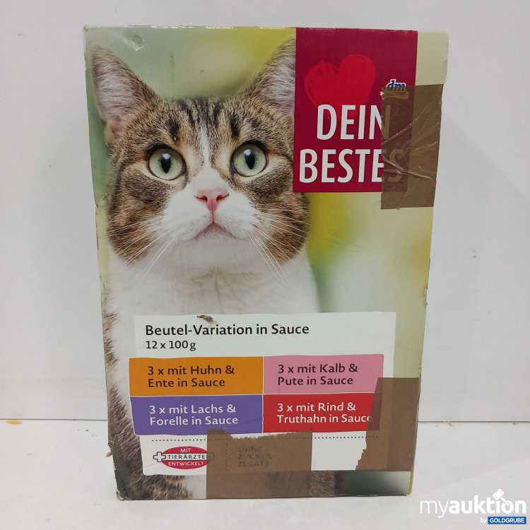 Artikel Nr. 825836: DM dein Bestes Katzenfutter Beutel Variationen 12x100g