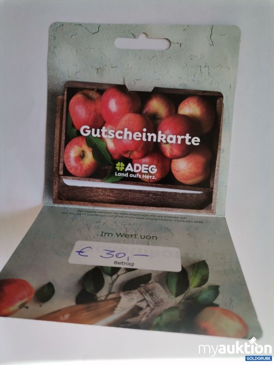 Artikel Nr. 845836 Artikel Nr. 845836: Adeg Gutschein Wert 30 Euro