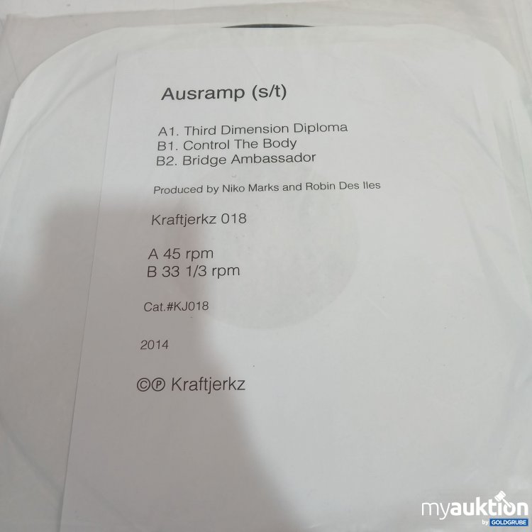 Artikel Nr. 872836 Artikel Nr. 872836: Ausramp Schallplatte
