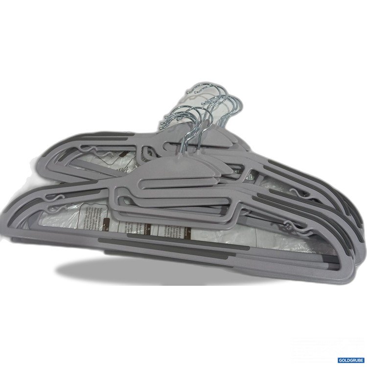 Artikel Nr. 962836: Plastik Kleiderbügel grau 