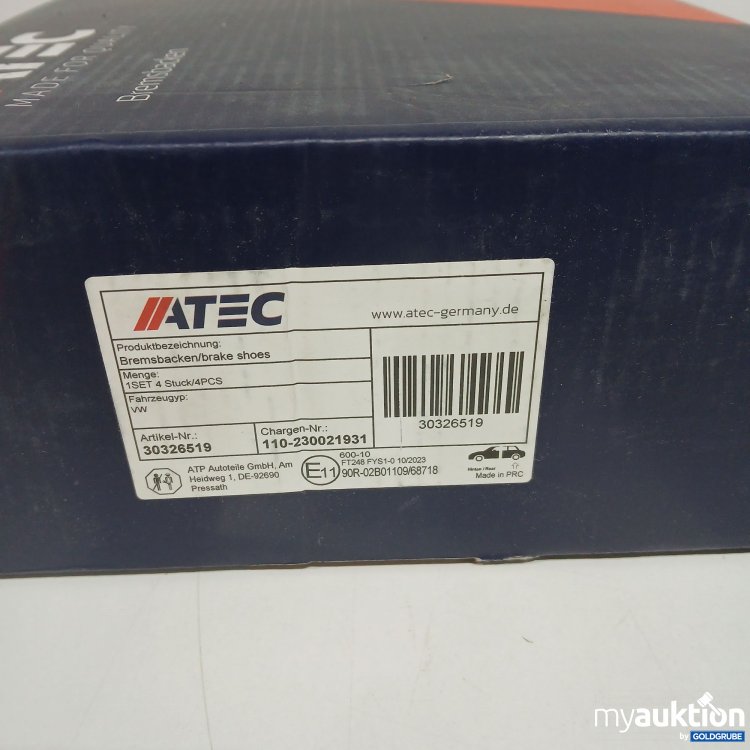 Artikel Nr. 436837 Artikel Nr. 436837: Atec Bremsbacken 30326519