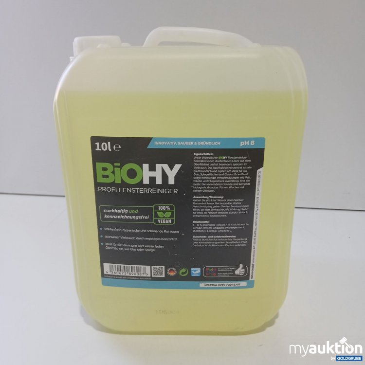 Artikel Nr. 852837: BioHy Profi Fensterreiniger pH8 10l