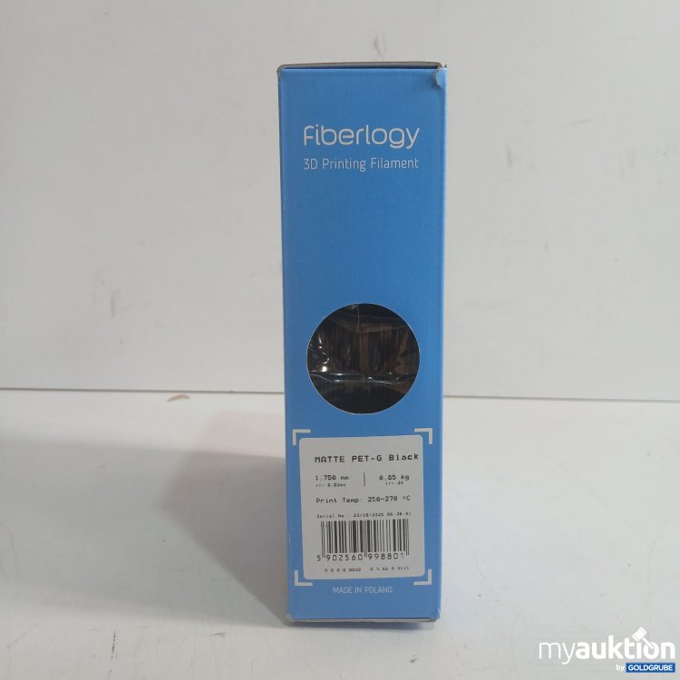 Artikel Nr. 992837: Fiberlogy 3D Printing Filament matte black 1,75mm 0,85kg 