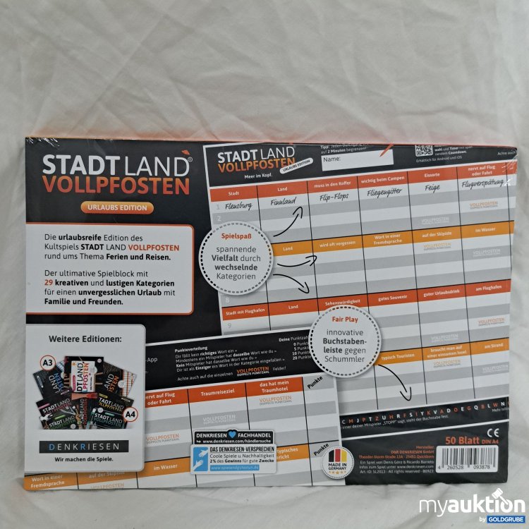 Artikel Nr. 815838 Artikel Nr. 815838: Stadt Land Vollpfosten, Urlaubs Edition