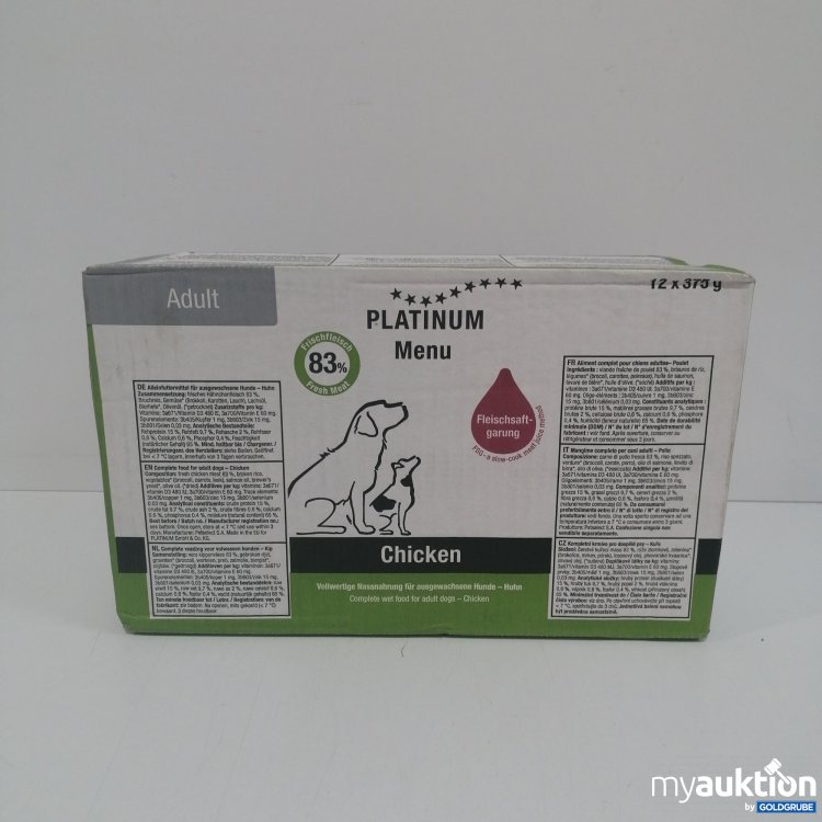 Artikel Nr. 834838 Artikel Nr. 834838: Platinum Menü Chicken 12x375g