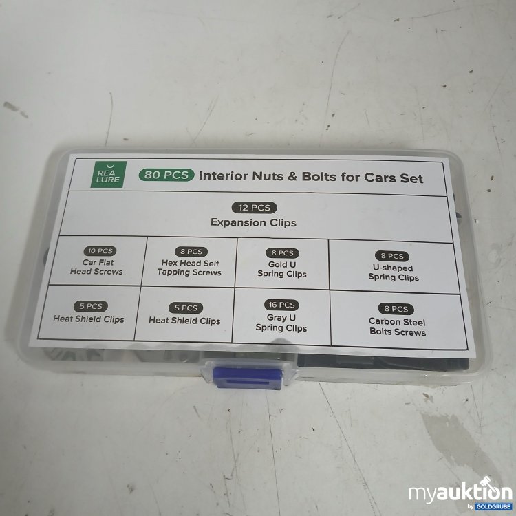 Artikel Nr. 875838 Artikel Nr. 875838: Real Lure 80Pcs. Interior Nuts & Bolts for Cars Set