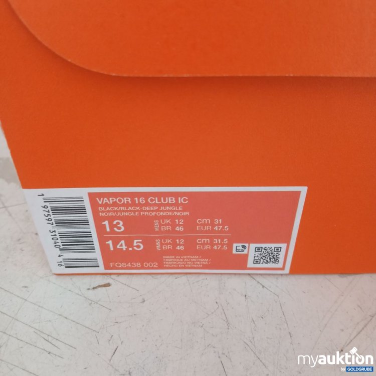 Artikel Nr. 954838: Nike Vapor 16 Club IC Fußballschuhe Schwarz