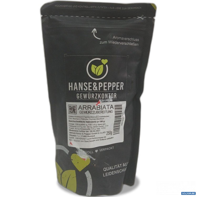 Artikel Nr. 984838 Artikel Nr. 984838: Hanse&Pepper Gewürzkontor Arrabiata 250g