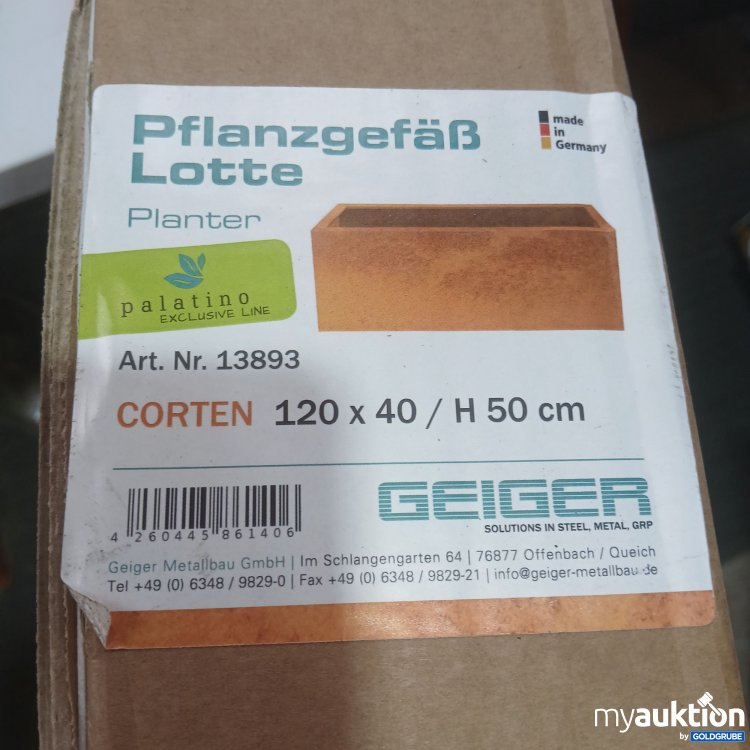 Artikel Nr. 993838 Artikel Nr. 993838: Platino Pflanzgefäß Lotte Planter 120x40 H50 cm